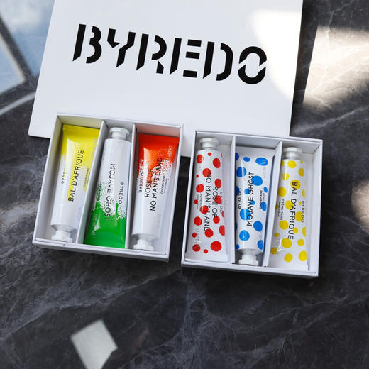 再来爆款BYD 22年收藏家限定护手霜礼盒30ml*3 颜料印花涂鸦三重波普色彩男女同款护手霜 无人之境 莫哈维之影 热带爵士 波点同系列 价值1200 商品图12