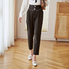 欧芮儿高腰显瘦休闲裤女2020秋季新款女装职业OL九分哈伦裤 商品缩略图1