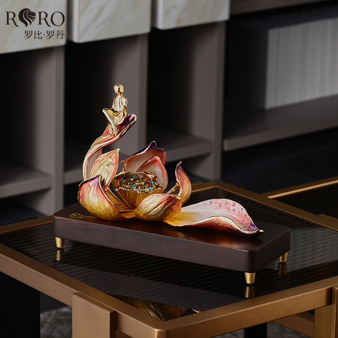 【彼达思】罗比罗丹 佛心如意 中式创意无相佛人物茶台摆件