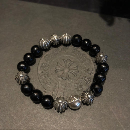 克罗心Chrome hearts 黑曜石手链 商品图4