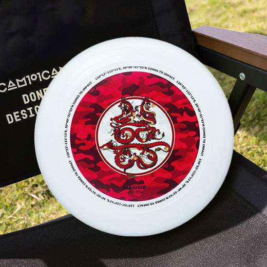 收藏系列《迷彩囍  招财进宝迷彩 》 潮流艺术飞盘 28CM 175g 商品图2