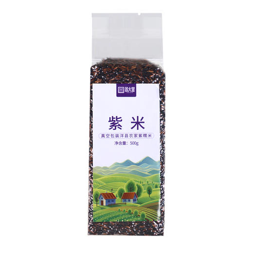 洋县周大黑紫米方砖500克 商品图5
