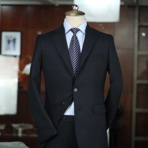 男士70%羊毛混纺平驳领单排两粒扣西服西装套装 商品图6