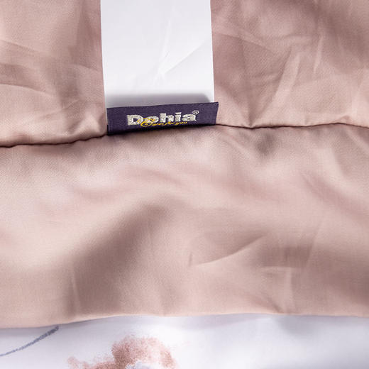 多喜爱 100S兰精天丝空调被 花朝如约水洗纯蚕丝夏薄被（粉/蓝）（单件不含枕袋）cs 商品图4