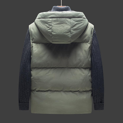 罗蒙秋冬季保暖连帽棉马甲男士外套棉服棉袄男棉衣马夹背心男 商品图1