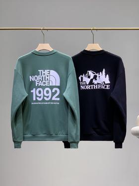 北面 The North Face 雪山系列男女情侣圆领卫衣 采用320g高品新疆定制纯棉毛圈