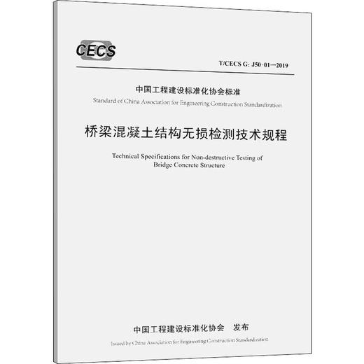 桥梁混凝土结构无损检测技术规程 T/CECS G:J50-01-2019 商品图0