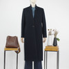 FOCALS福柯斯冬季新款休闲长款纯色一粒扣羊毛大衣外套F2YDK839B7 商品缩略图0