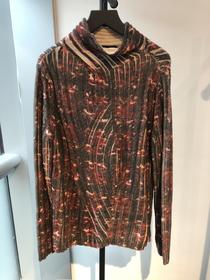 E ARMANI 针织衫男  6G1MV3-F335 红黑.75%ALPACA WOOL 25%POLYAMIDE