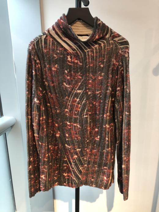 E ARMANI 针织衫男  6G1MV3-F335 红黑.75%ALPACA WOOL 25%POLYAMIDE 商品图0