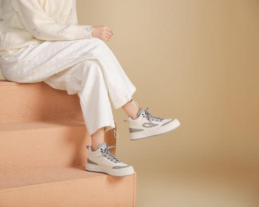 西村名物22年新款潮流复古板鞋厚底运动女休闲鞋44941 商品图1