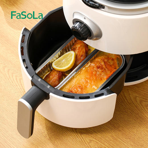 FaSoLa空气炸锅专用纸碗锡纸家用垫油纸方形烤箱家用铝箔烤盘纸垫 商品图1