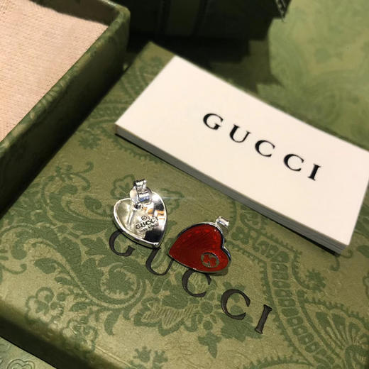 Gucci古驰   珐琅爱心耳钉 商品图4