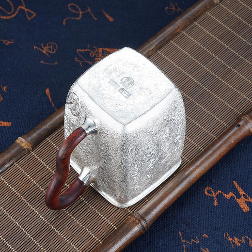 子佩集S999银【云影仙踪】嵌金公道杯摆件【ZJ003】原创作品2211 商品图5