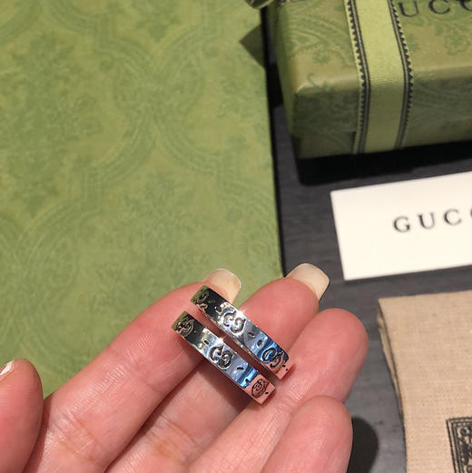 𝐆𝐮𝐜𝐜• Ghost纯银戒指4mm 商品图4