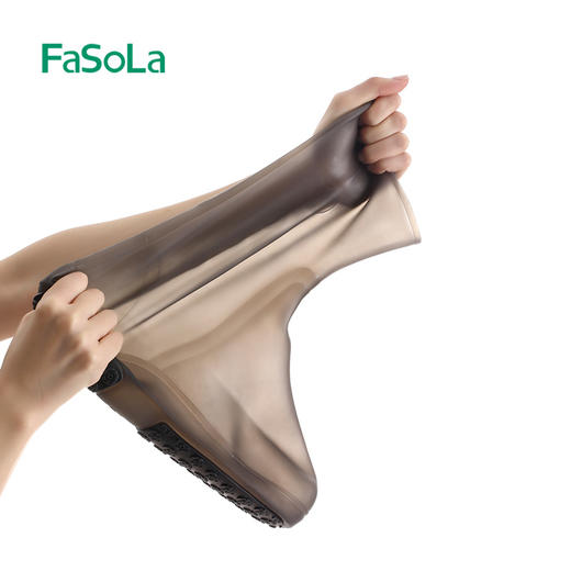 FaSoLa雨鞋男女款加厚防滑耐磨雨鞋套防雨防水中筒水鞋套雨天外穿 商品图3