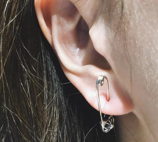 𝐂𝐡𝐫𝐨𝐦𝐞 𝐡𝐞𝐚𝐫𝐭𝐬克罗心  环形别针 商品图0