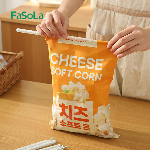 FaSoLa密封棒保鲜袋食品封口夹家用零食调料袋夹子防潮保鲜密封夹 商品图2