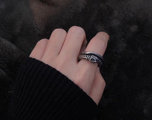 Gucci古驰 双G灵蛇戒指 商品图0