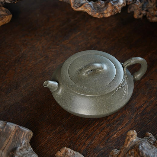 龙德堂陶艺 汤宣武制 《竹础》芭蕉青 260cc 库存请咨询客服 商品图2