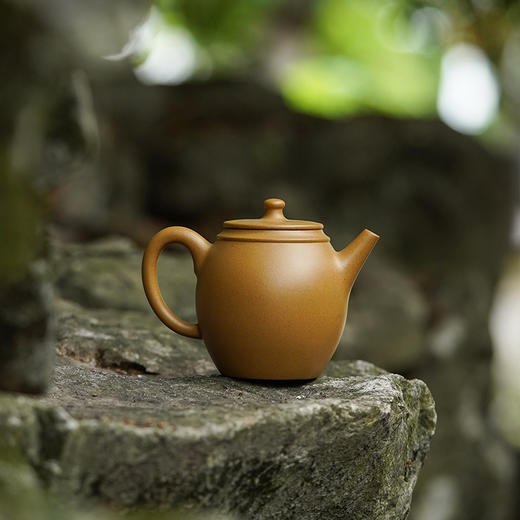 龙德堂陶艺 汤宣武《十二月花神·出水芙蓉（十月芙蓉花）》金砂段 280cc 商品图2