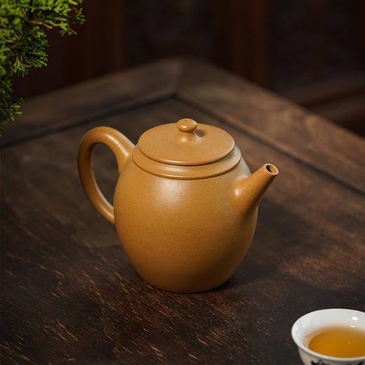 龙德堂陶艺 汤宣武《十二月花神·出水芙蓉（十月芙蓉花）》金砂段 280cc 商品图1