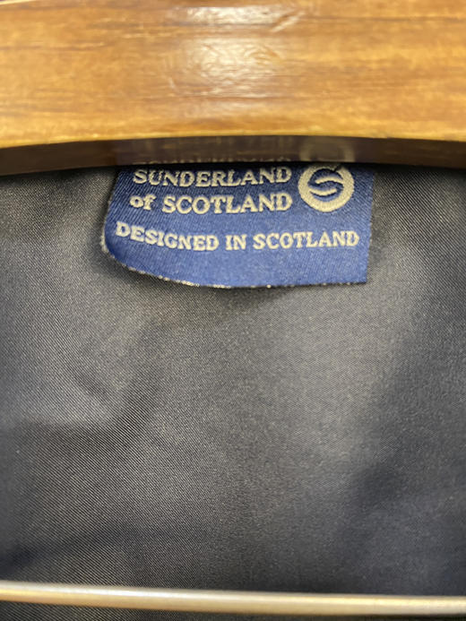 90年代 Vintage 美国制 SUNDERLAND of SCOTLAND GOLF 高尔夫俱乐部 苏格兰设计 彩织罗纹 运动罩衫_SLSS(S) 商品图2