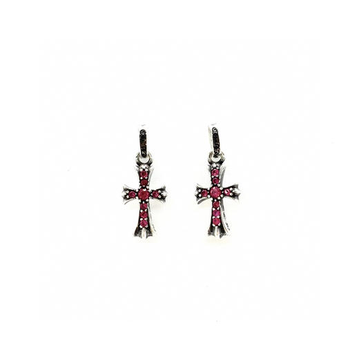 𝗖𝗵𝗿𝗼𝗺𝗲 𝗛𝗲𝗮𝗿𝘁𝘀 Babyfat 镶红钻耳钉 商品图8