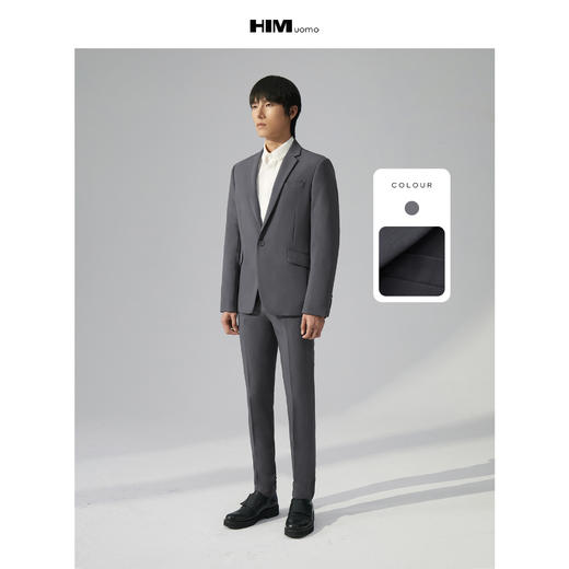 HIM漢崇 套装西服男21商场同款秋季新款新郎结婚宴会商务正装西装 商品图1