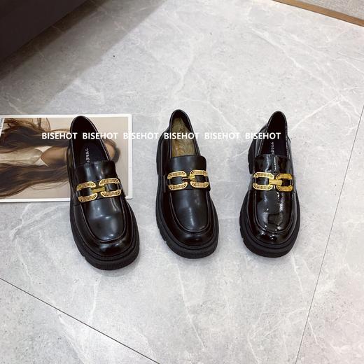 新品贴皮薄绒垫柔软百搭乐福鞋756B15671 商品图0