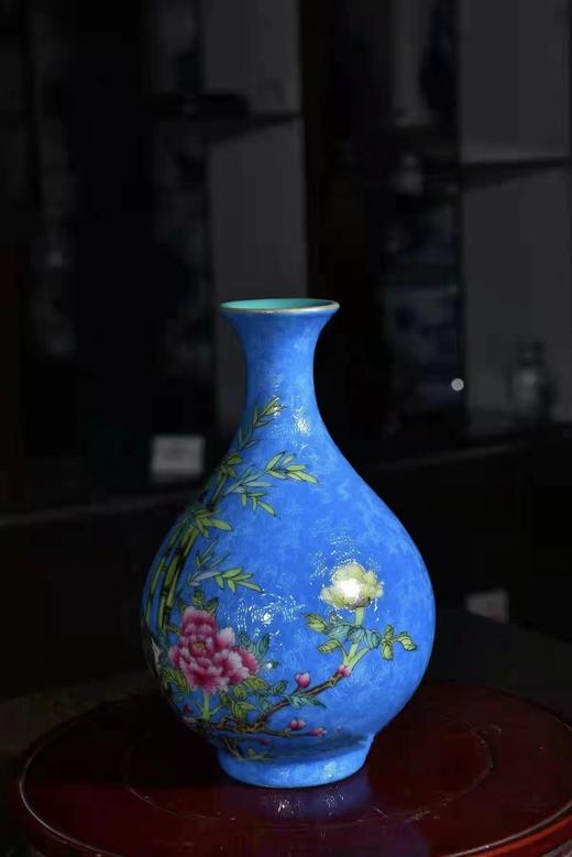 花开富贵玉壶春瓶 商品图0