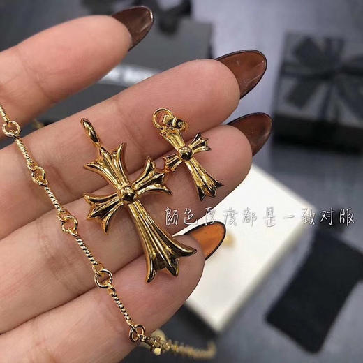 22K金zui热门的十字项链 商品图6