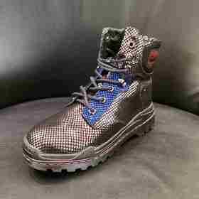 lfgj BB009英伦风休闲高帮运动厚底防滑马丁靴女棉鞋