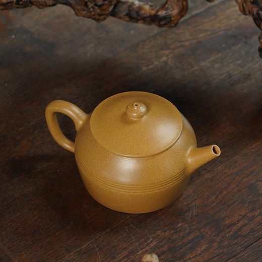 龙德堂陶艺 徐飞制 《毡音》原矿金砂段 260cc 库存请咨询客服 商品图3