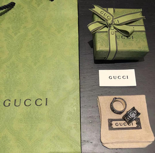 𝐆𝐮𝐜𝐜𝐢古驰  双G蛇形宽版戒 商品图2