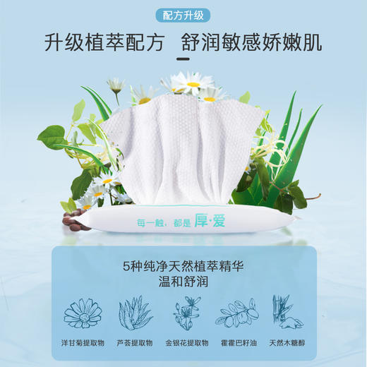 舒比奇厚爱婴儿棉柔湿巾 10抽/包 便携装 商品图3