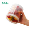 FaSoLa便携双层沥水水果杯厨房食物分类收纳保鲜杯带叉水果便当盒 商品缩略图3