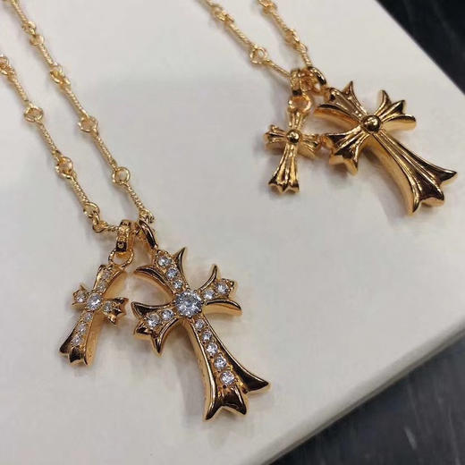 22K金zui热门的十字项链 商品图3