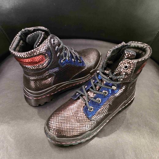 lfgj BB009英伦风休闲高帮运动厚底防滑马丁靴女棉鞋 商品图5