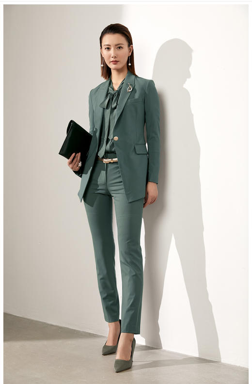 颈袖添香-套裤-JG4A4784T1XC “华尔街精英” 女裤套装 羊毛 商品图5