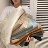 【加厚仿羊绒围巾】秋冬纯色超柔软保暖围巾 韩版披肩单色流苏长短两用围脖15色 商品缩略图0