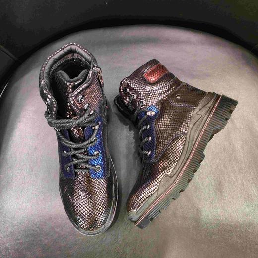 lfgj BB009英伦风休闲高帮运动厚底防滑马丁靴女棉鞋 商品图4