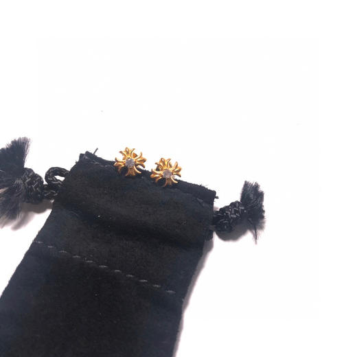 𝘾𝙝𝙧𝙤𝙢𝙚𝙃𝙚𝙖𝙧𝙩𝙨克罗心22k镀金镶石耳钉 商品图4