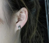 𝐂𝐡𝐫𝐨𝐦𝐞 𝐡𝐞𝐚𝐫𝐭𝐬克罗心滚石舌头耳钉 商品缩略图0