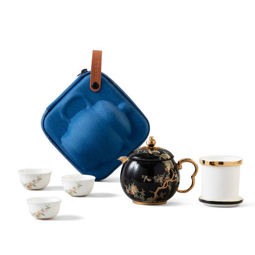 华祥苑 国缤茶器石榴家园7头旅行茶组 商品图0