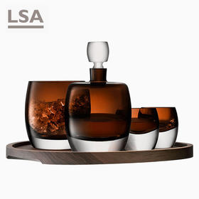 LSA 进口纯手工威士忌酒杯家用创意玻璃酒瓶酒杯