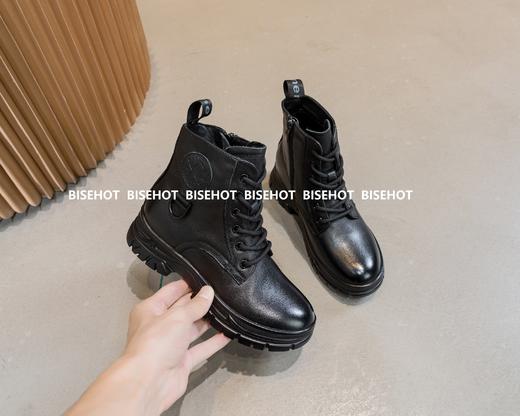 新品牛皮冬季薄绒舒适增高矮靴653B15526 商品图6