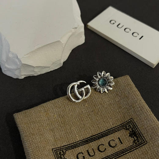 Gucci古驰  双G花朵柳丁耳钉 商品图8