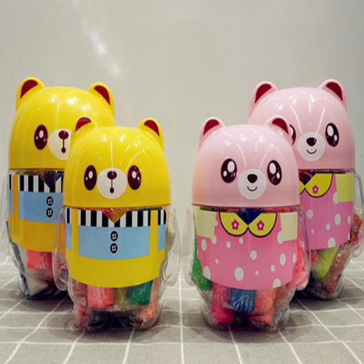 【6元/盒】博士爱小熊彩泥玩具套装12色（1407424） 商品图0