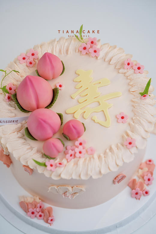 【纯手工翻糖定制】寿桃装饰款 商品图3